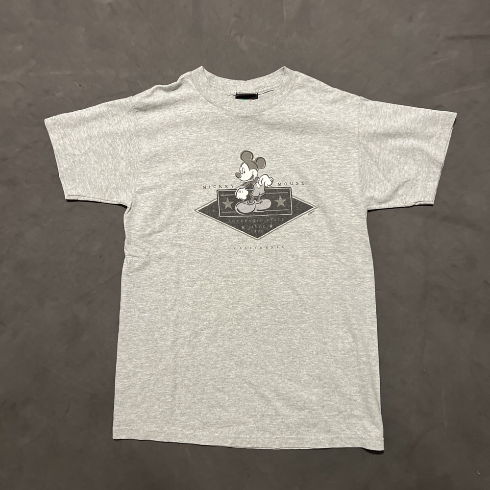 Vintage Mickey Unlimited Disney Short Sleeve T-Shirt Men's Size M Gray
